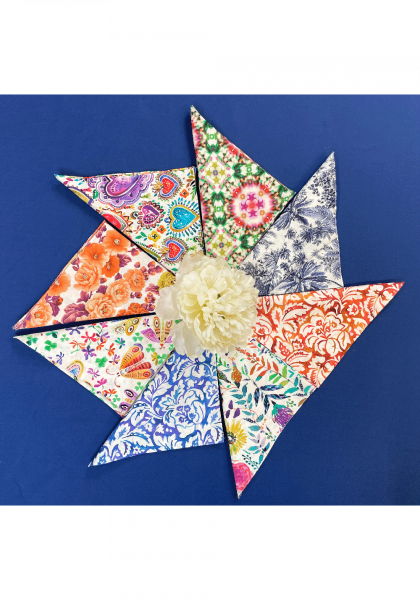 cotton napkins 45x45cm BUTTERFLY - immagine 2