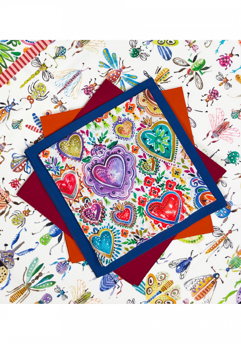 cotton napkins 45x45cm SACRO CUORE - immagine 2