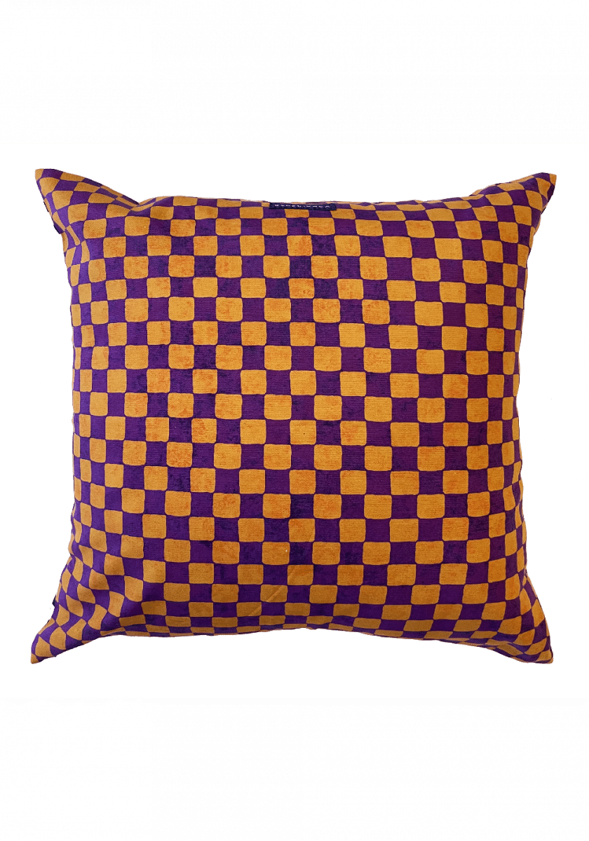 Cuscino cotone KHALI prugna 50x50 - immagine 2