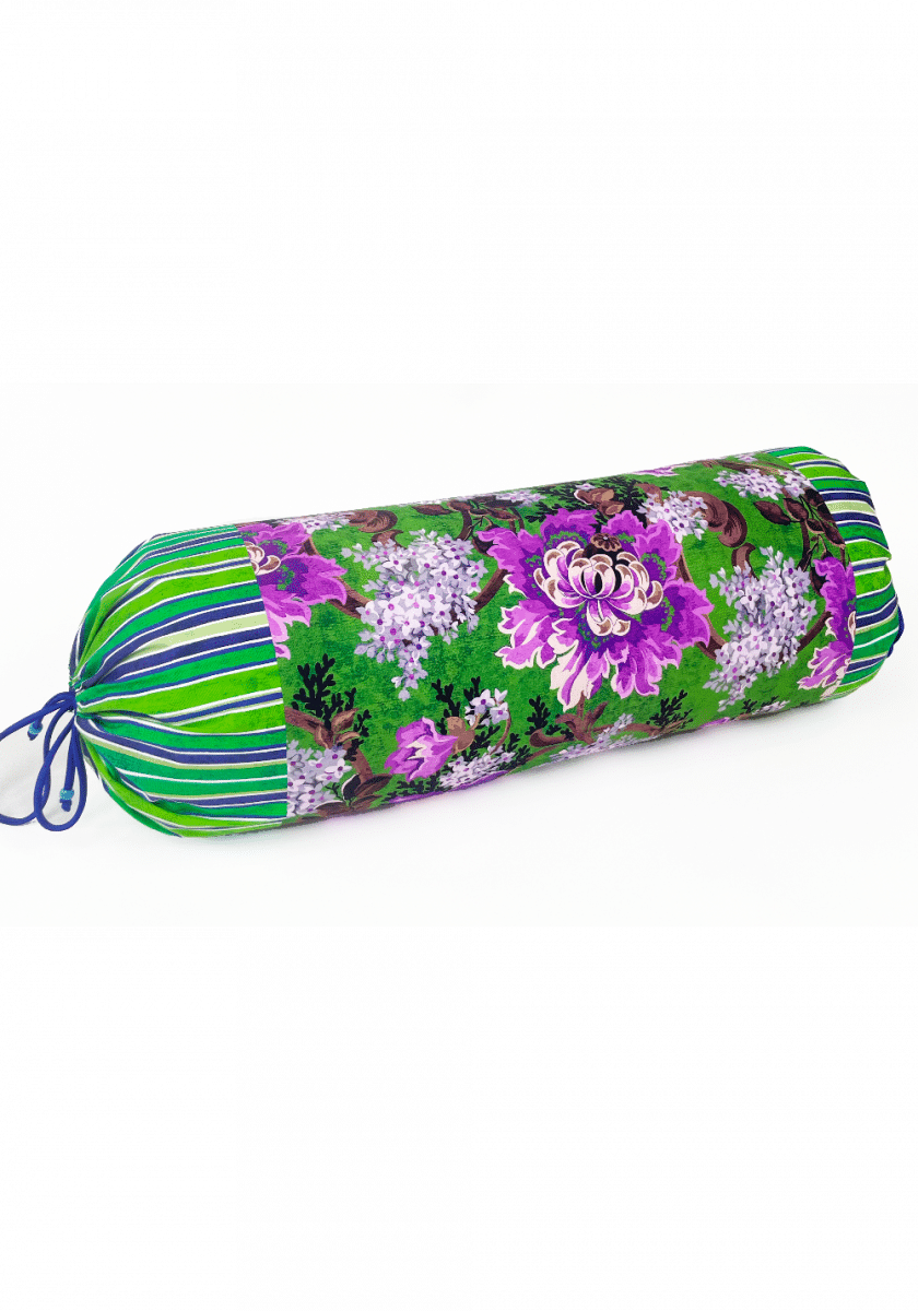 cotton bolster 60x20cm DANDELION verde