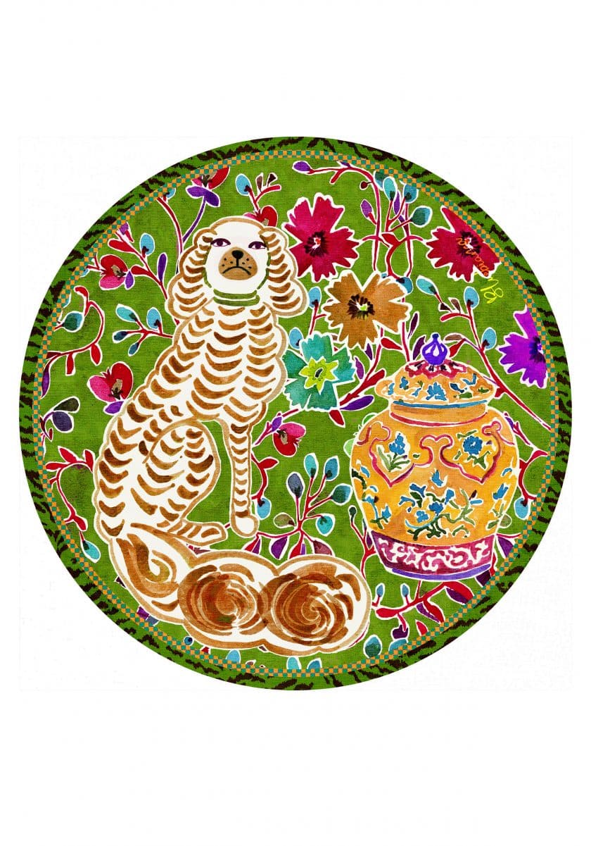 pvc placemat Ø 37 CIRCUS dog