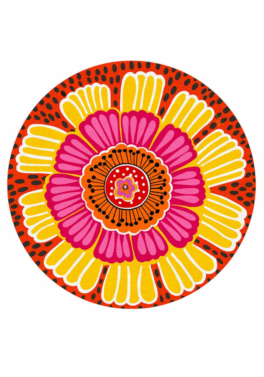 pvc placemat Ø 37 GARDEN PARTY