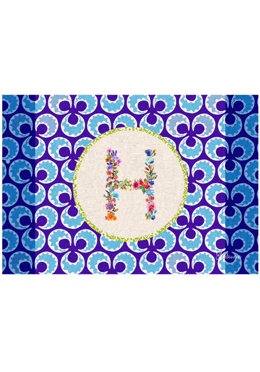 pvc placemat 35X50 MONOGRAMMA MULTICOLOR H
