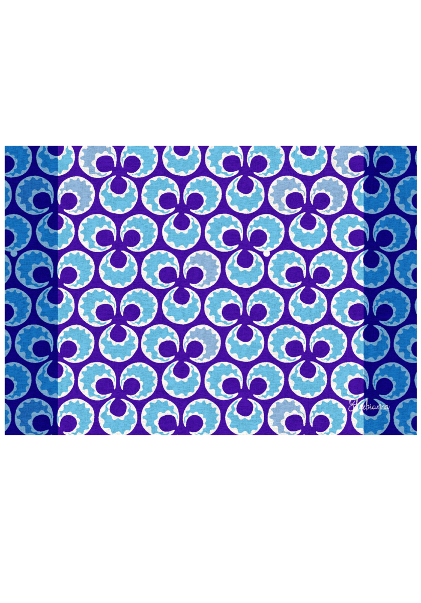 pvc placemat 35X50 MONOGRAMMA MULTICOLOR PATTERN H