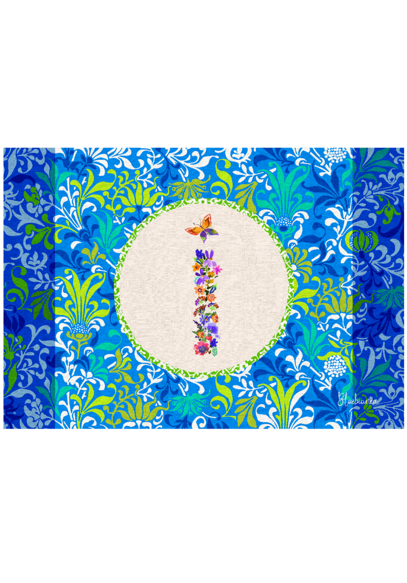 pvc placemat 35X50 MONOGRAMMA MULTICOLOR I - immagine 2