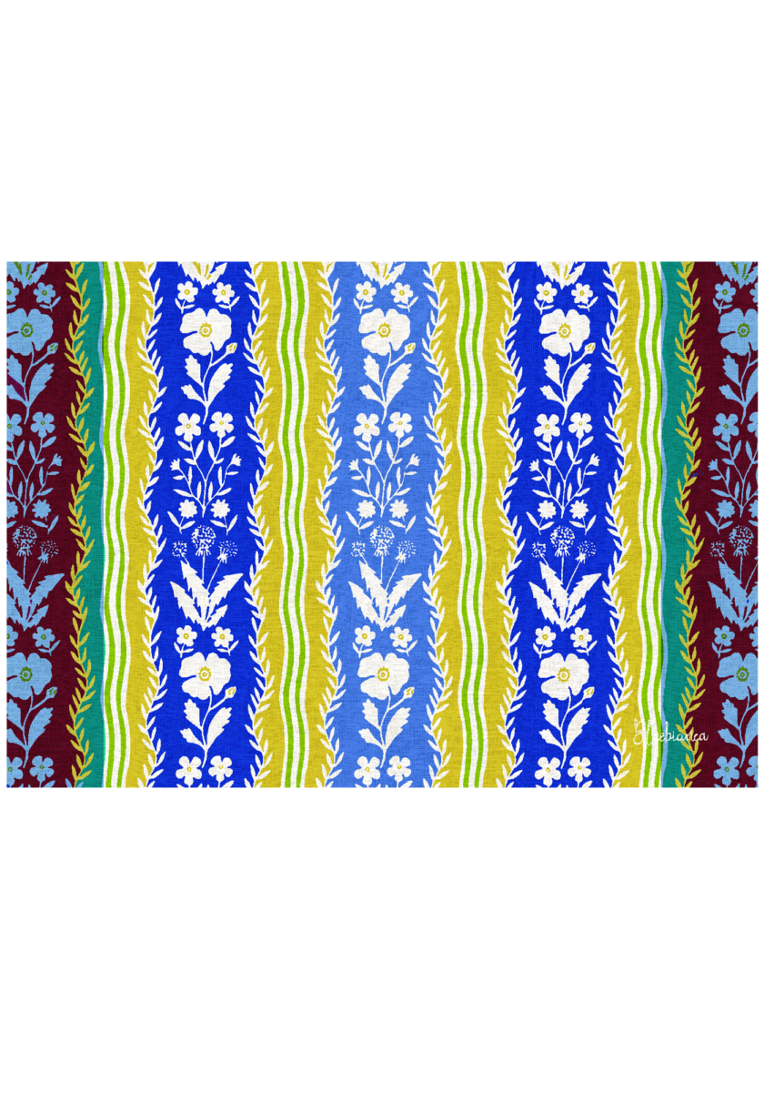 pvc placemat 35X50 MONOGRAMMA MULTICOLOR PATTERN L