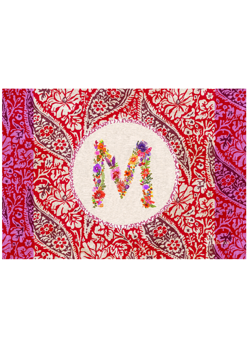 pvc placemat 35X50 MONOGRAMMA MULTICOLOR M