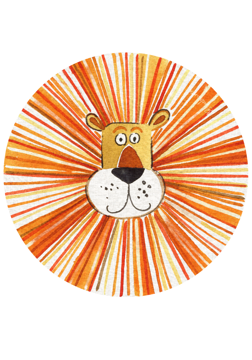 Kids pvc placemat Ø 37 LEO