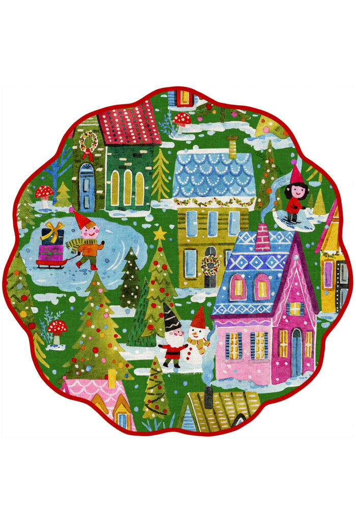 pvc placemat Ø 37 SNOW