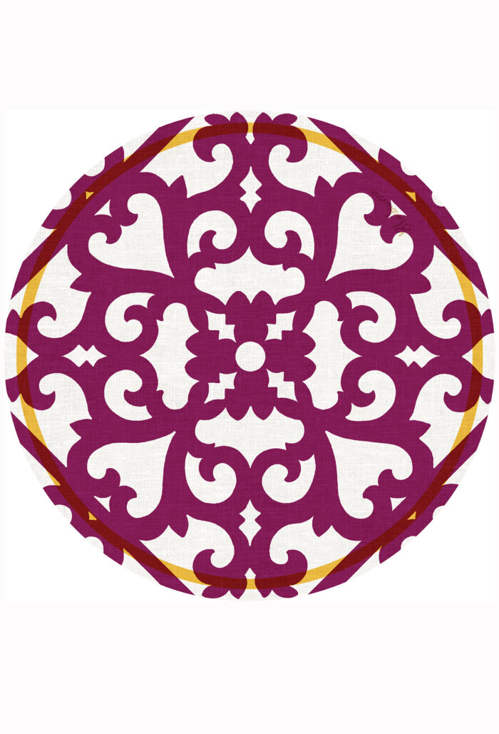 pvc placemat Ø 37 IRON ATENA