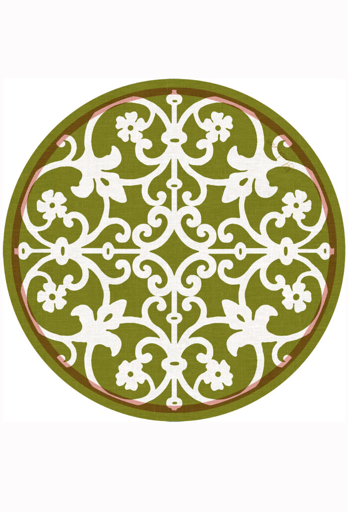 pvc placemat Ø 37 IRON ERA