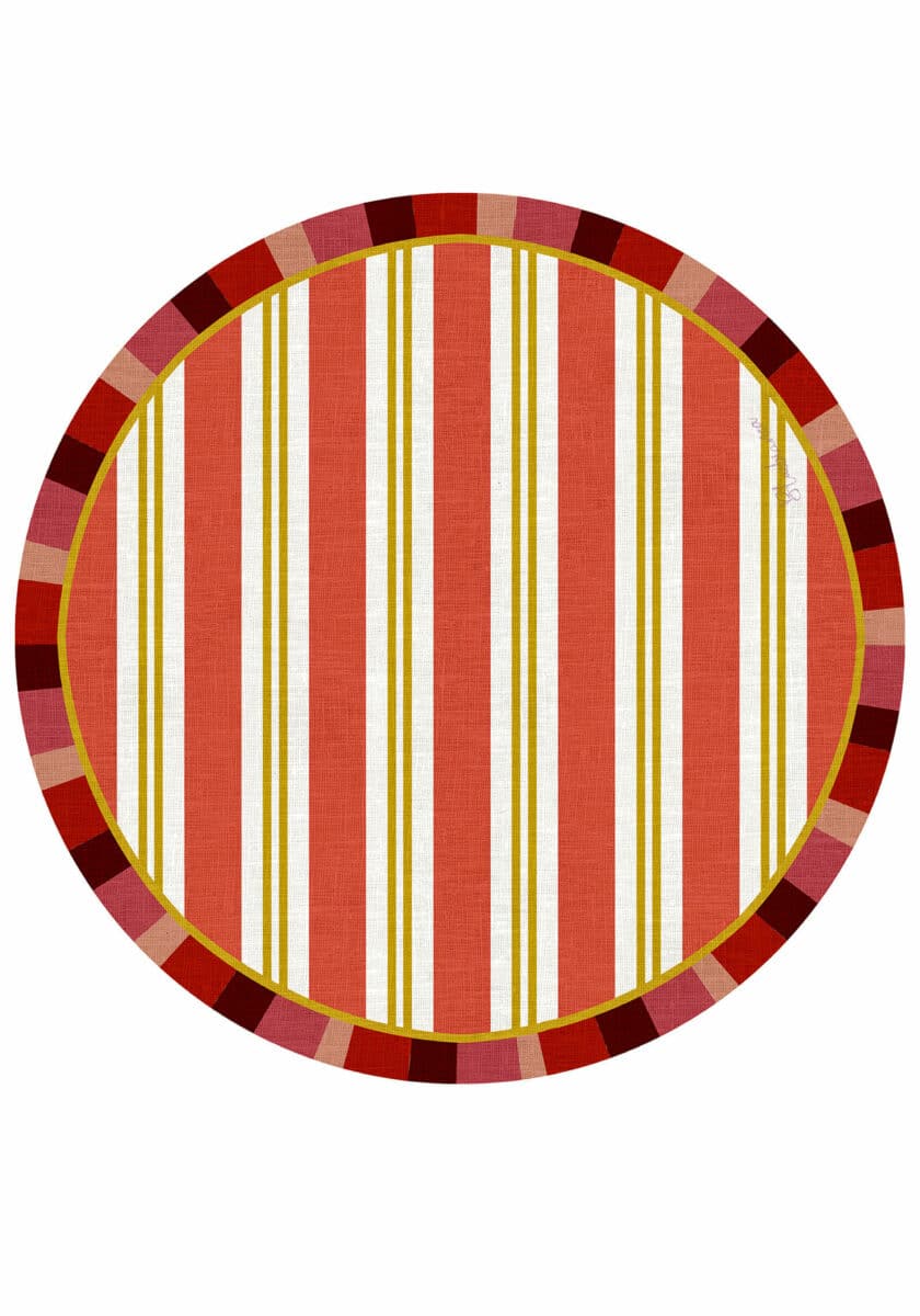 pvc placemat Ø 37 PEONIKA BREEZE