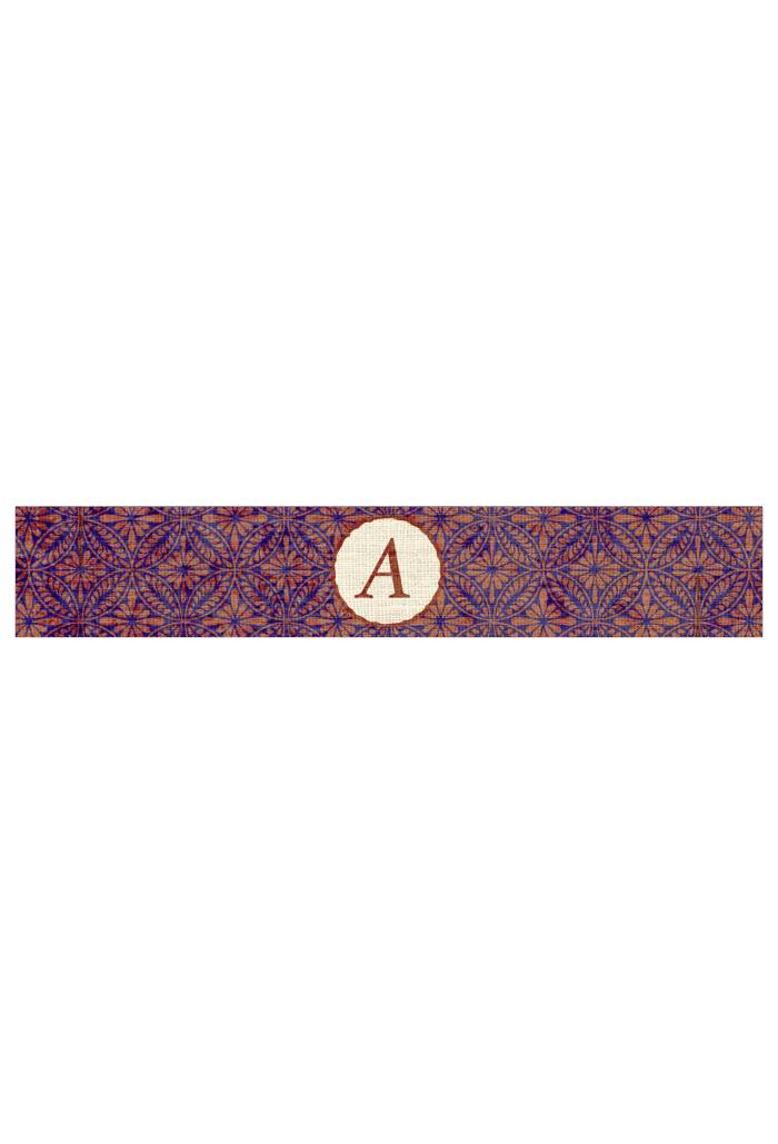 Portatovagliolo MONOGRAMMA ARANCIO