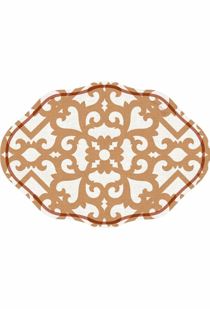 pvc placemat ovale 35x50 IRON ATENA