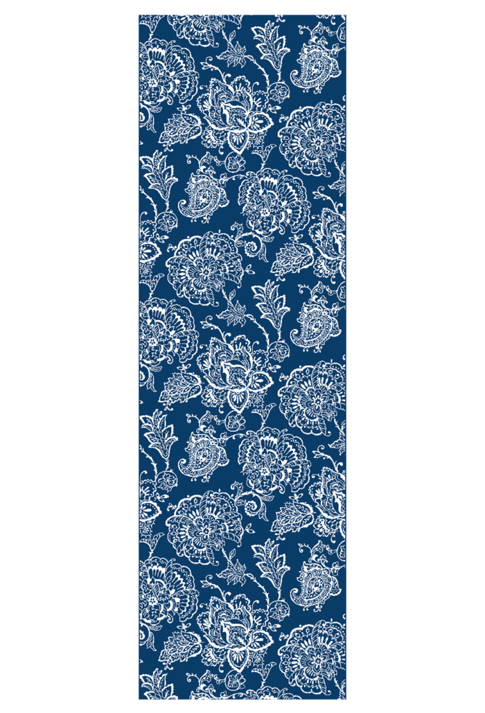 Runner cotone 50x160 cm INDIA blu