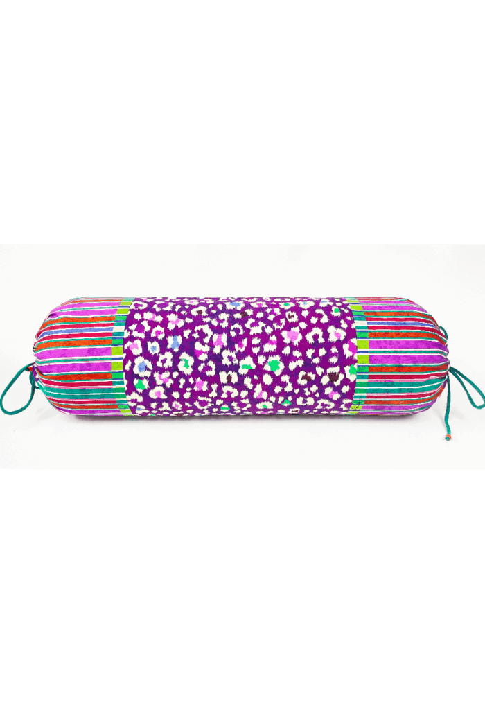 cotton bolster 60x20cm CAMOUFLAGE viola