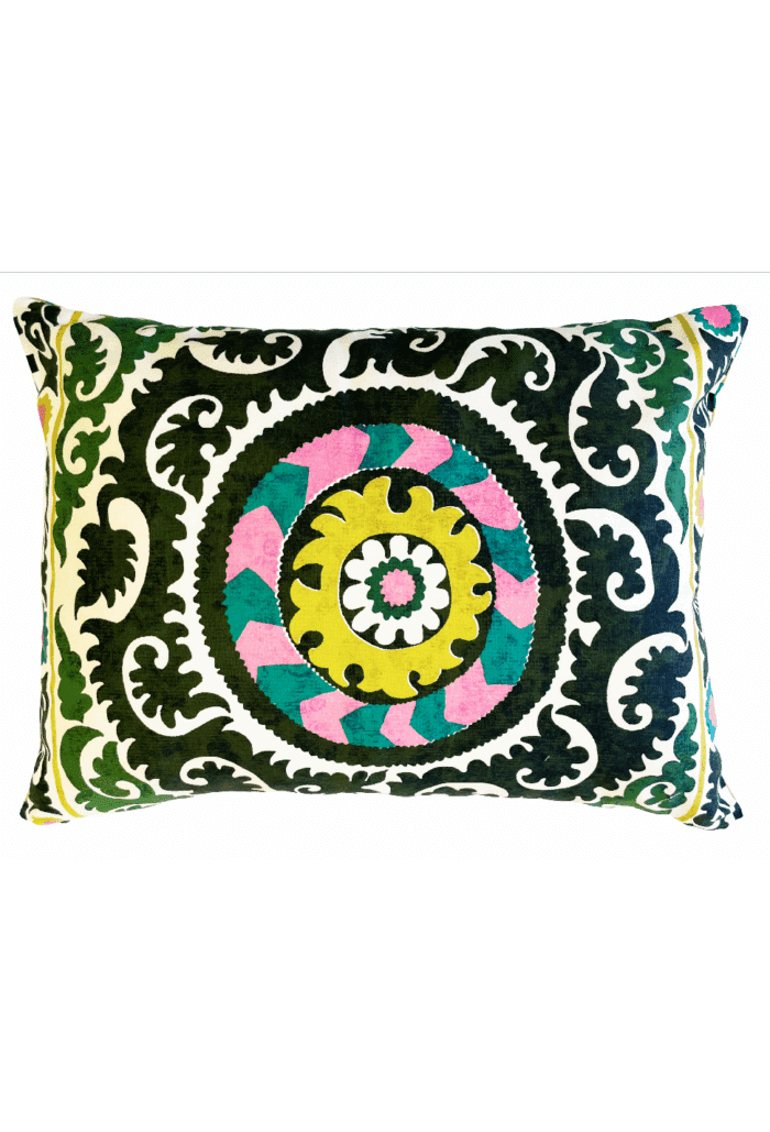 Cuscino cotone SOLE verde