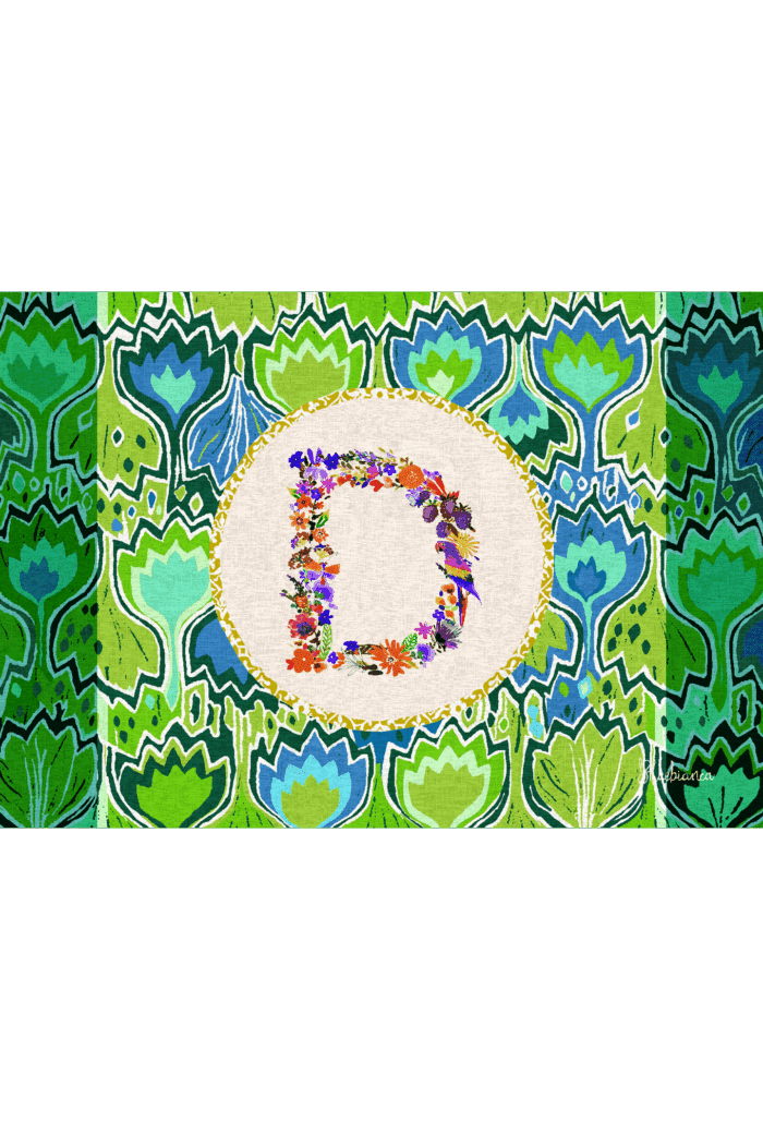 pvc placemat 35X50 MONOGRAMMA MULTICOLOR D