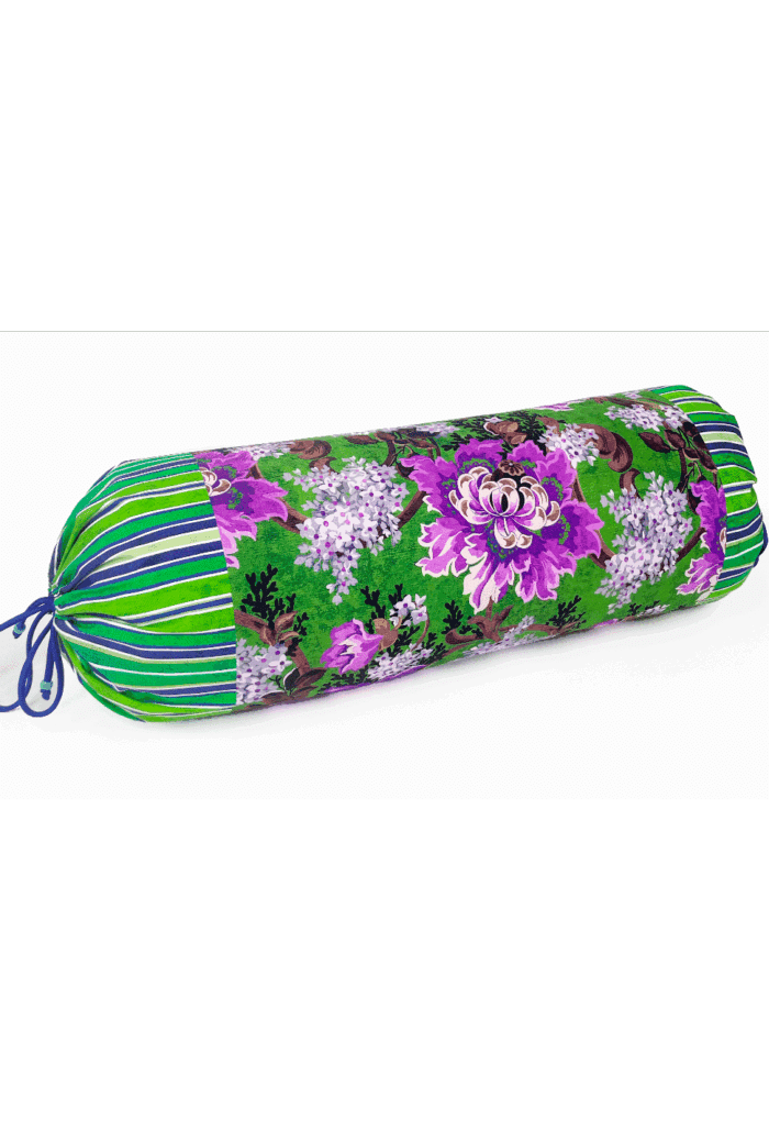 cotton bolster 60x20cm DANDELION verde