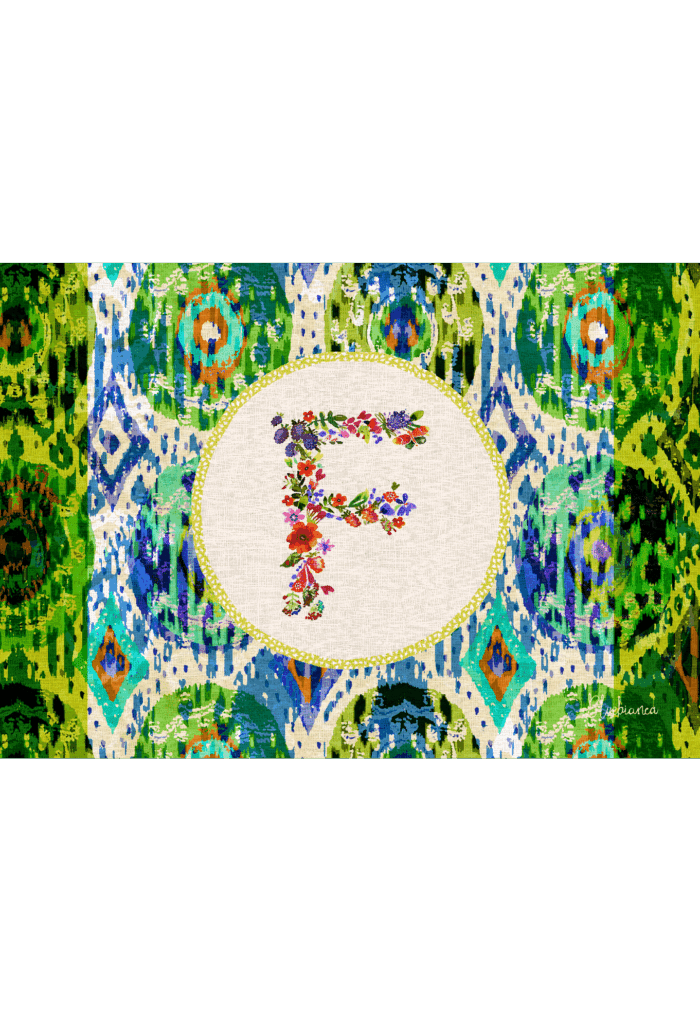 pvc placemat 35X50 MONOGRAMMA MULTICOLOR F