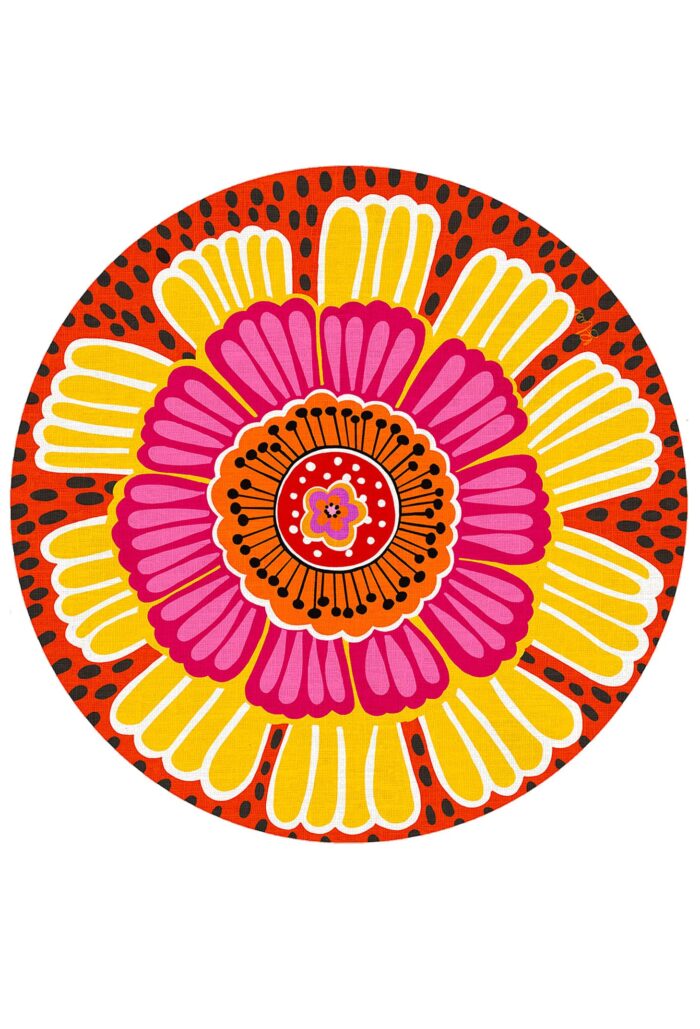 pvc placemat Ø 37 GARDEN PARTY