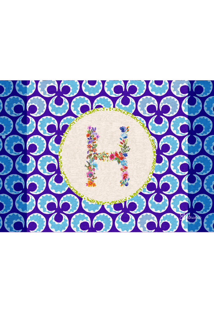 pvc placemat 35X50 MONOGRAMMA MULTICOLOR H