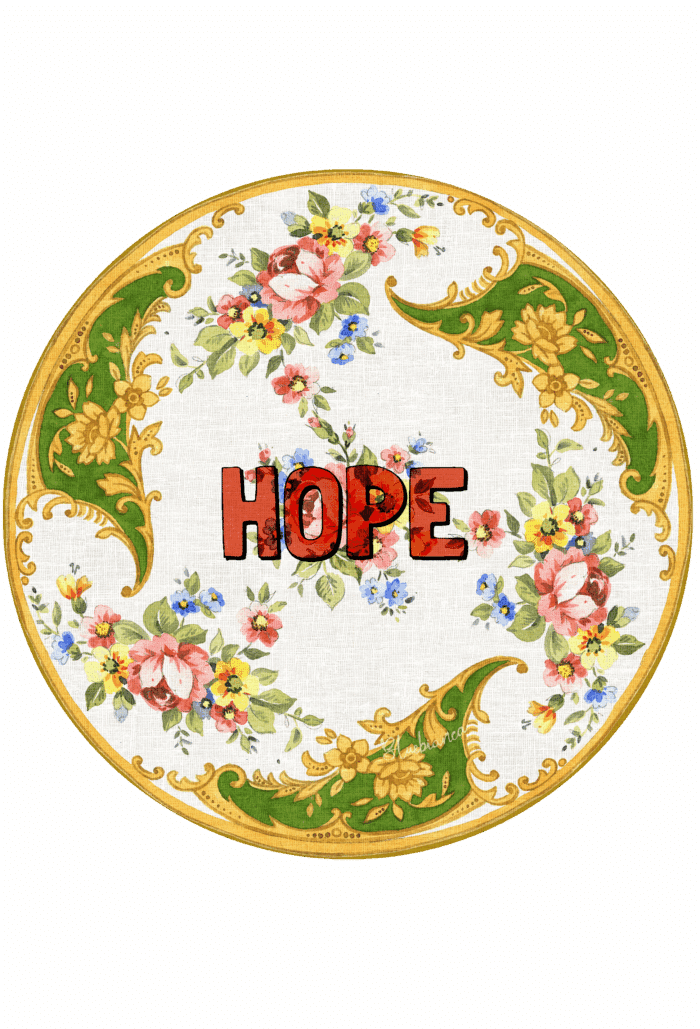 pvc placemat Ø 37 MOTIVAZIONALI HOPE