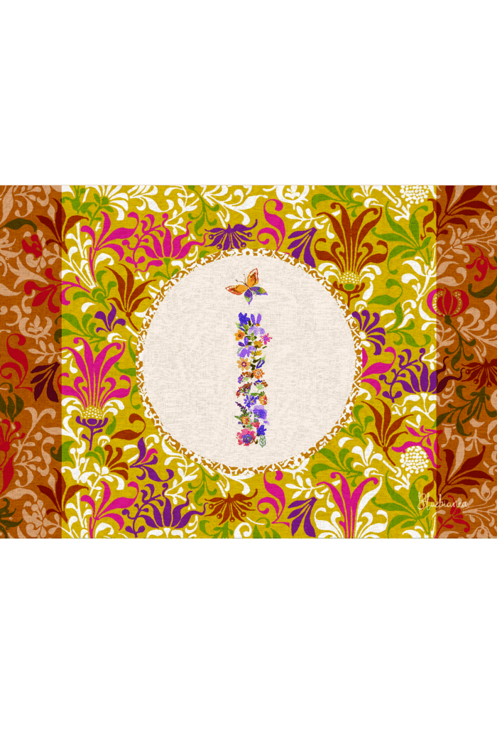 pvc placemat 35X50 MONOGRAMMA MULTICOLOR I