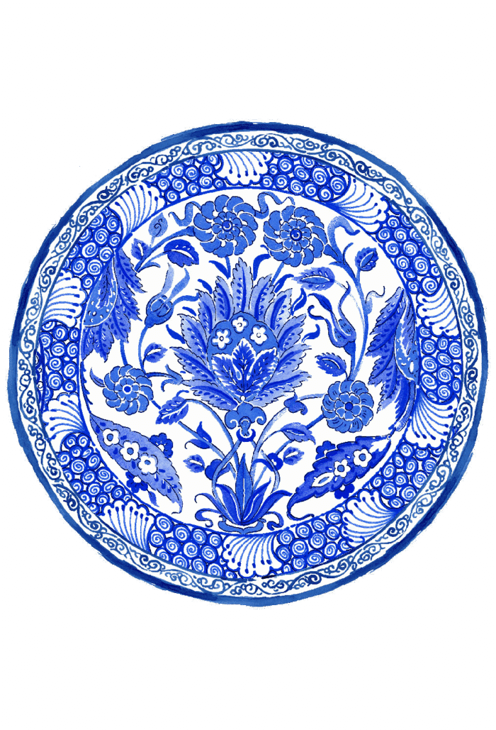 pvc placemat Ø 37 BLUE