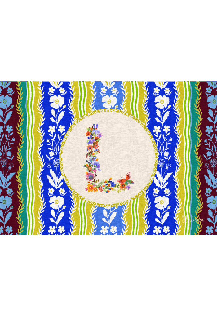 pvc placemat 35X50 MONOGRAMMA MULTICOLOR L