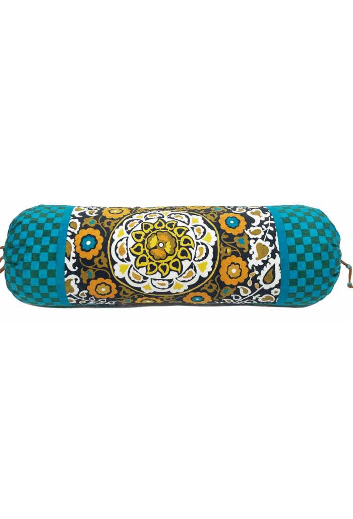 cotton bolster 60x20cm MADINA blu