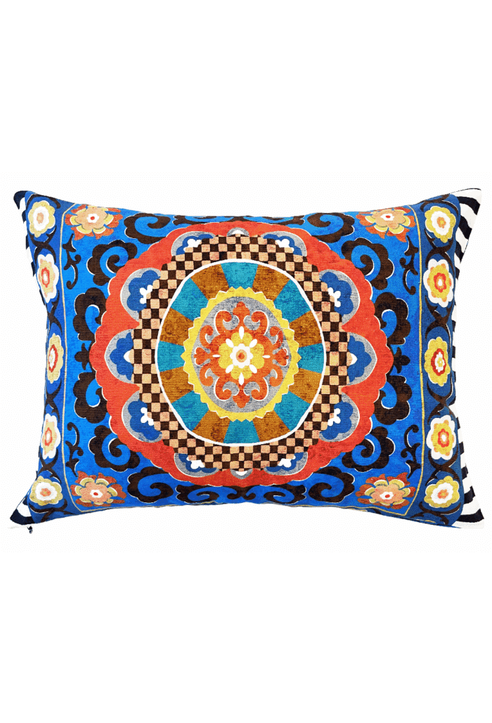 Cuscino cotone MAHARANI 35x50 blu