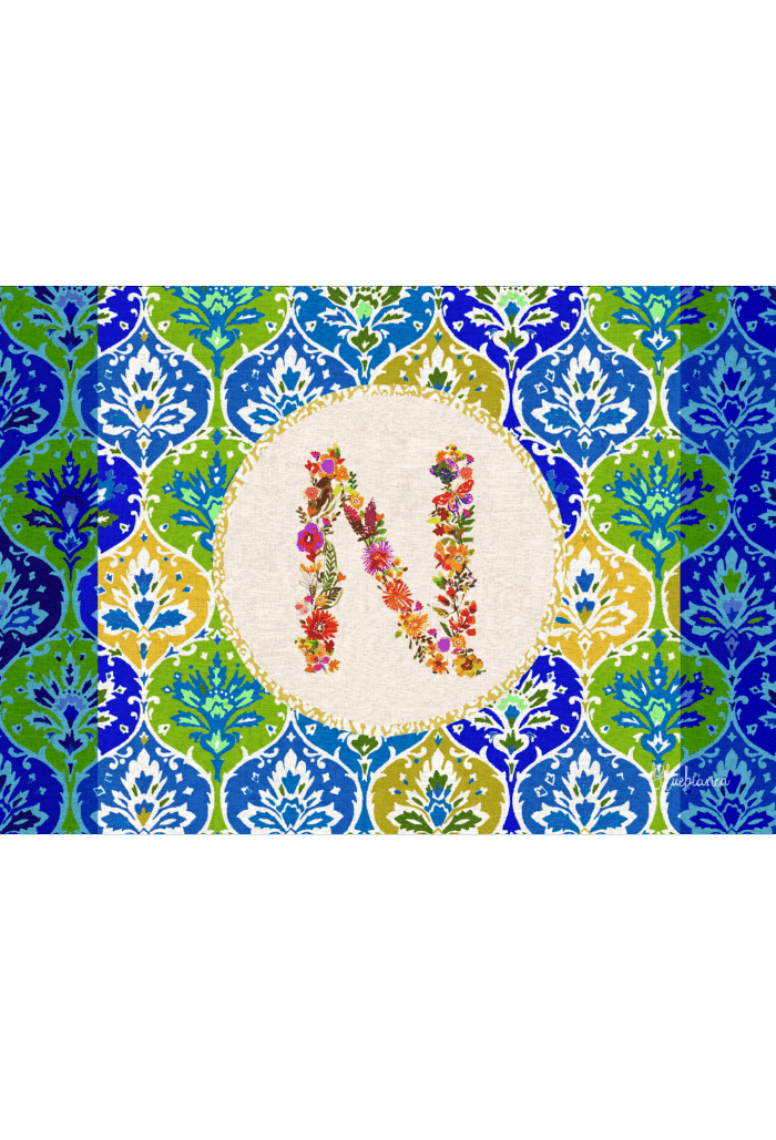 pvc placemat 35X50 MONOGRAMMA MULTICOLOR N