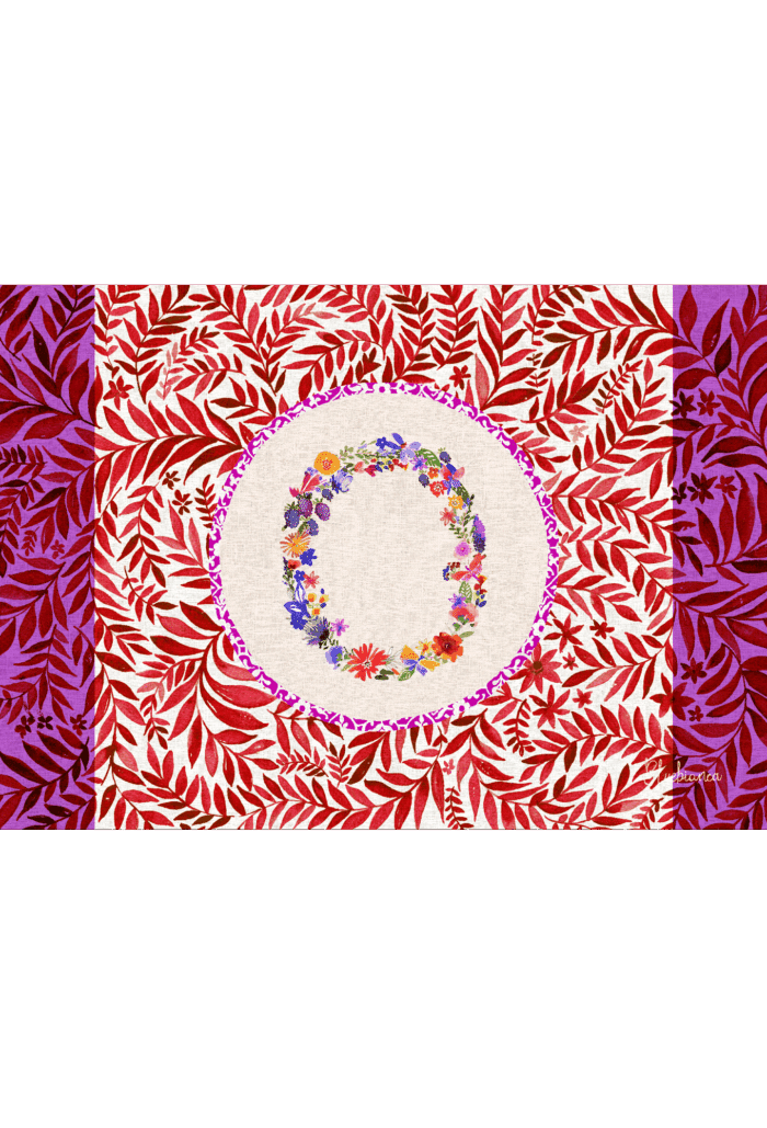 pvc placemat 35X50 MONOGRAMMA MULTICOLOR O