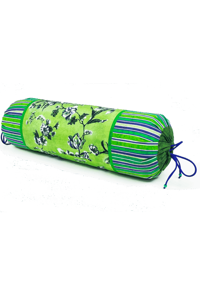 cotton bolster 60x20cm ORCHID verde