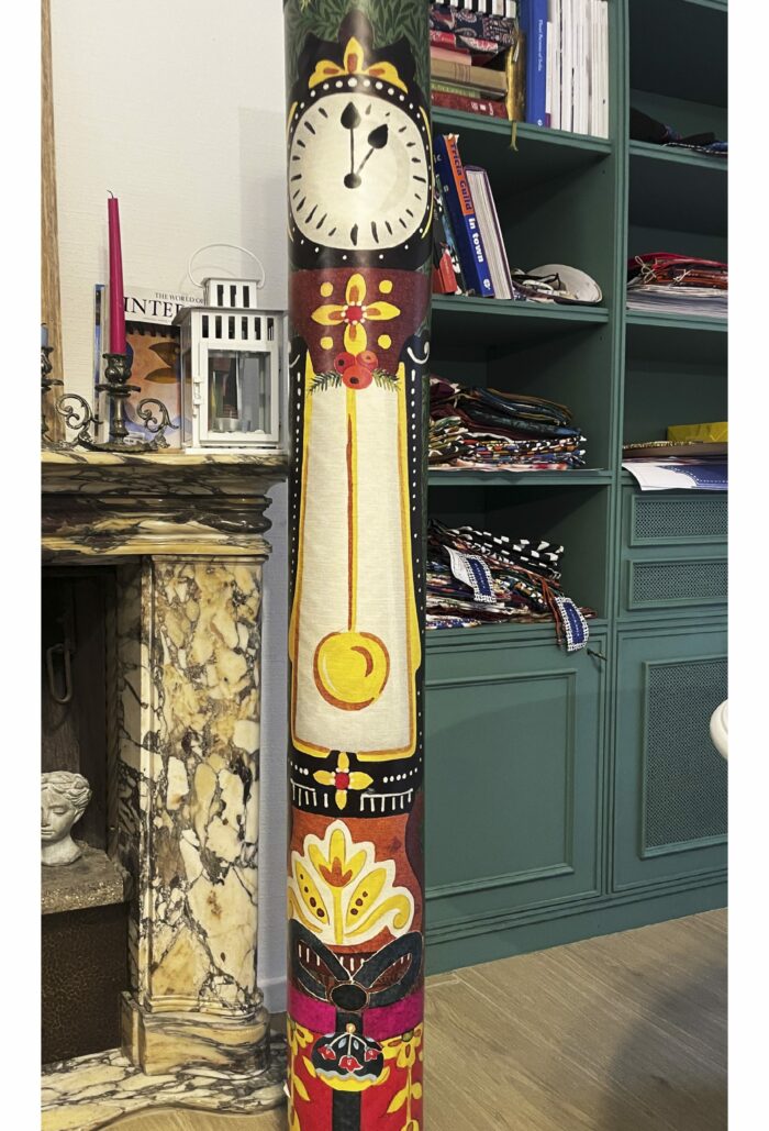 Totem decorativo OROLOGIO