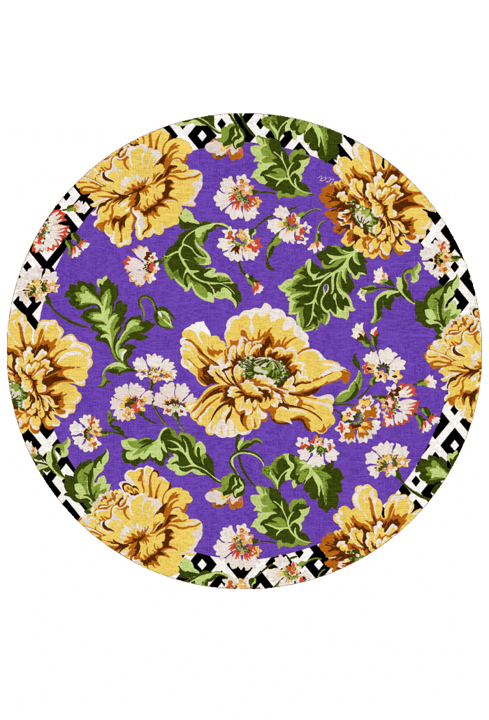 pvc placemat Ø 37 BOHO POPPY