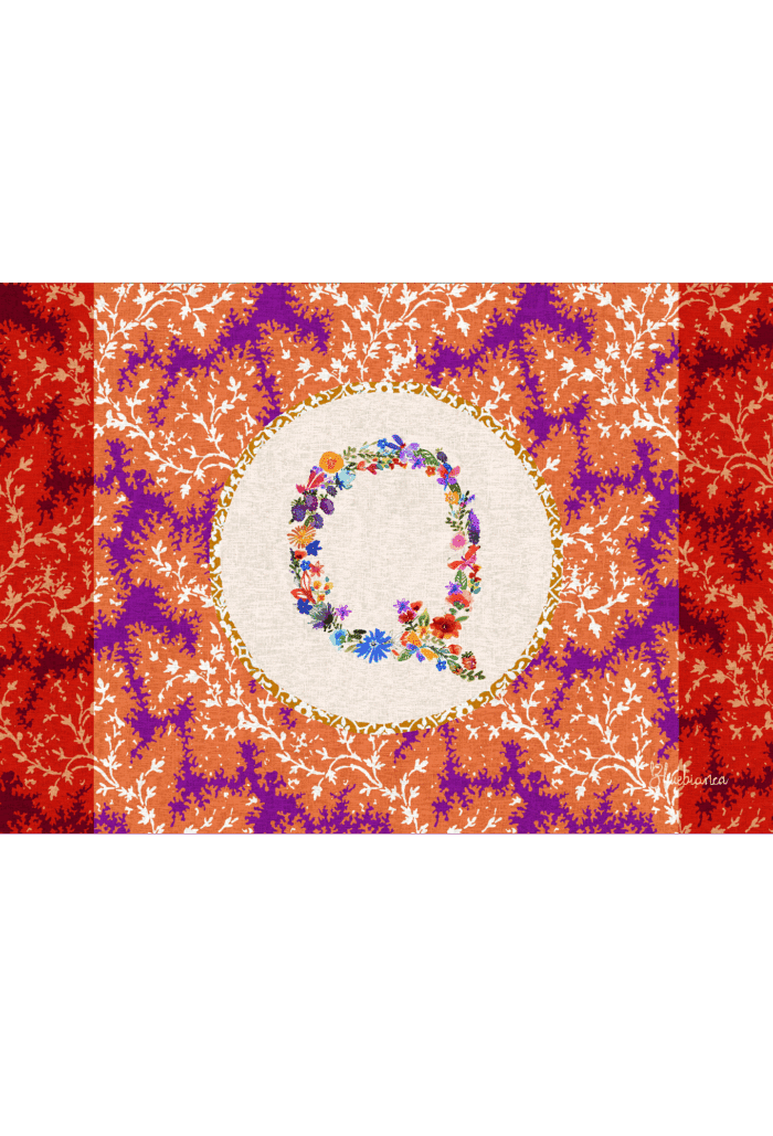 pvc placemat 35X50 MONOGRAMMA MULTICOLOR Q