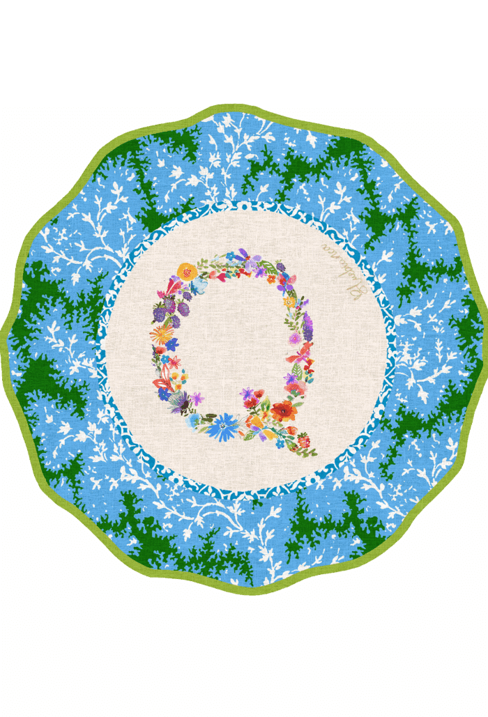 Pvc placemat Ø 37 Monogramma MULTICOLOR Q