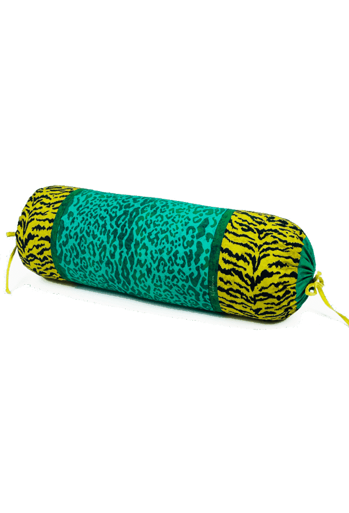 cotton bolster 60x20cm SKIN verde