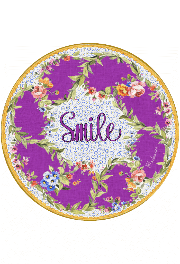 pvc placemat Ø 37 MOTIVAZIONALI SMILE