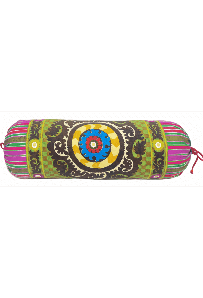 cotton bolster 60x20cm SOLE giallo