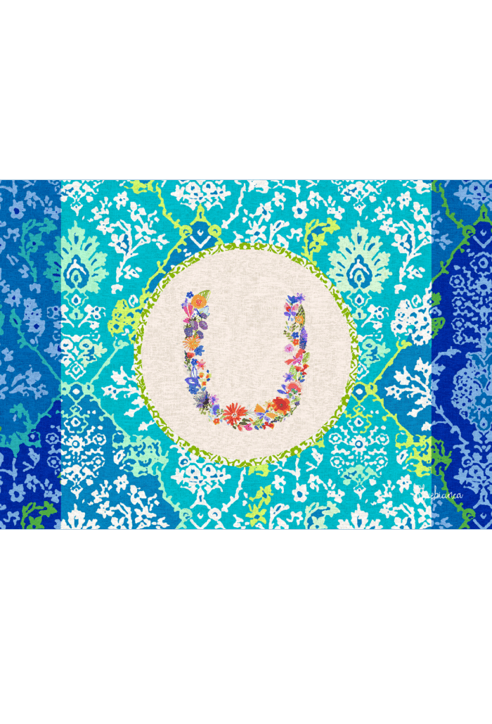 pvc placemat 35X50 MONOGRAMMA MULTICOLOR U