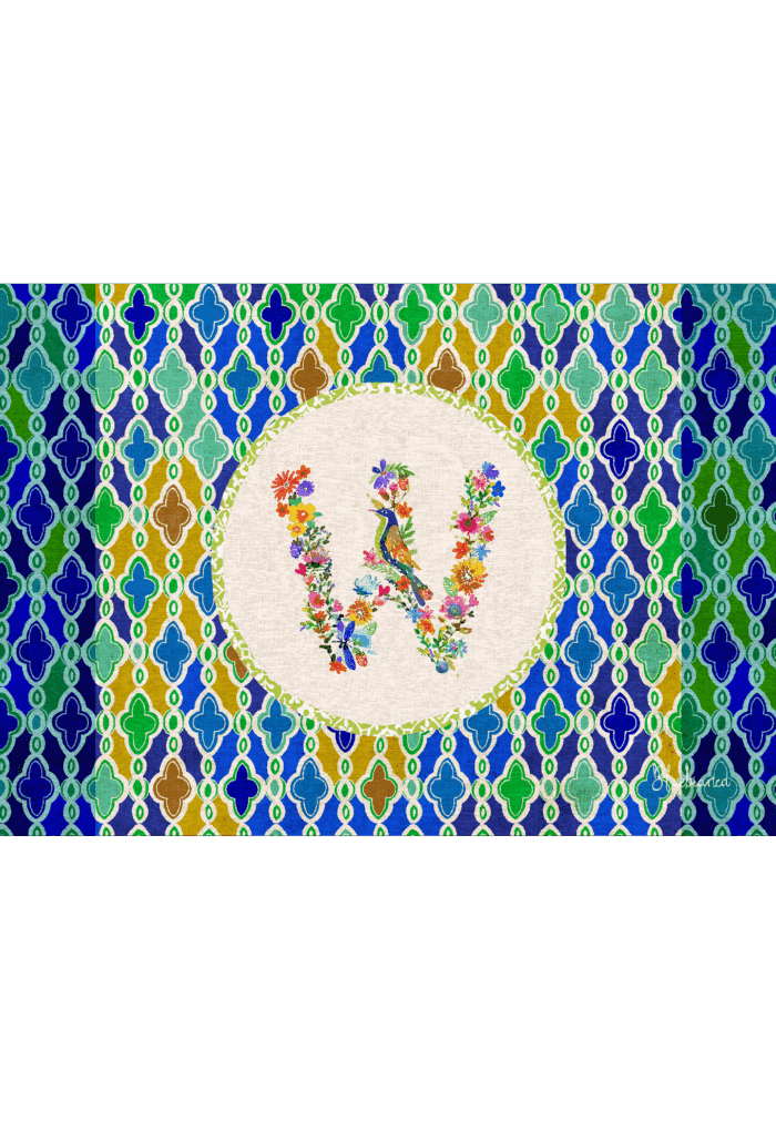 pvc placemat 35X50 MONOGRAMMA MULTICOLOR W