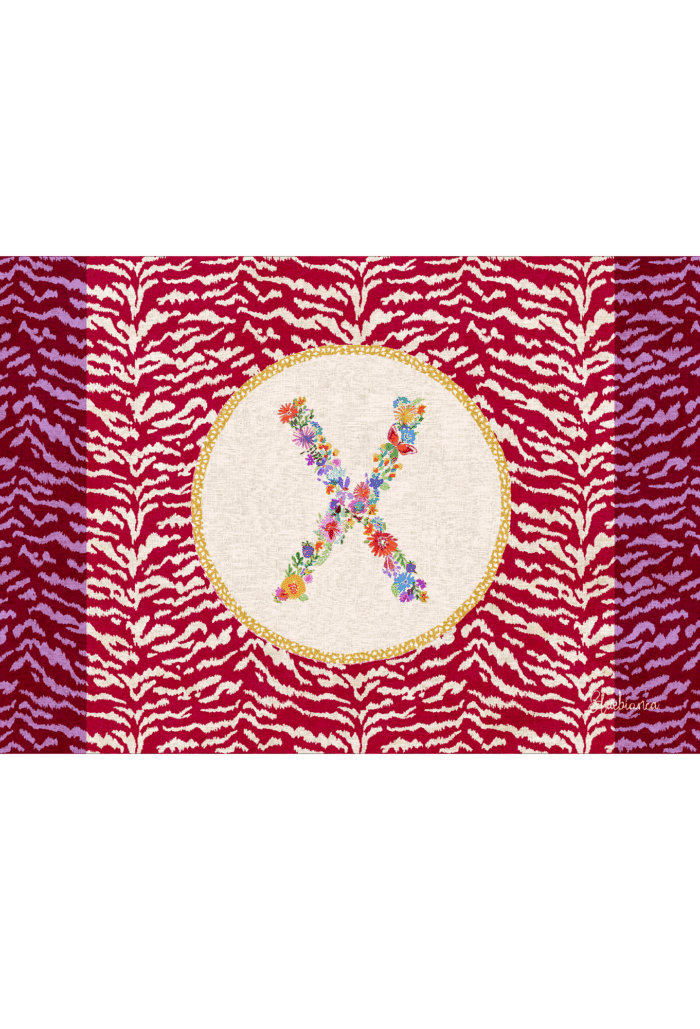 pvc placemat 35X50 MONOGRAMMA MULTICOLOR X