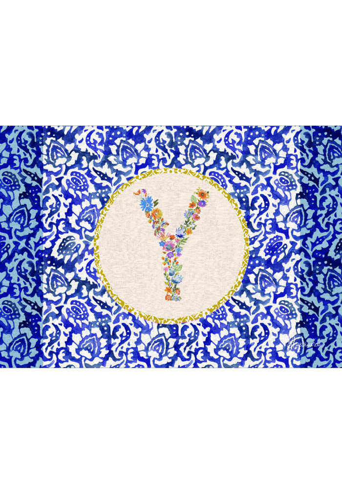 pvc placemat 35X50 MONOGRAMMA MULTICOLOR Y