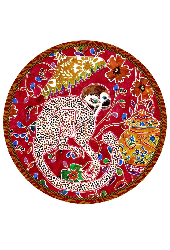 pvc placemat Ø 37 CIRCUS monkey