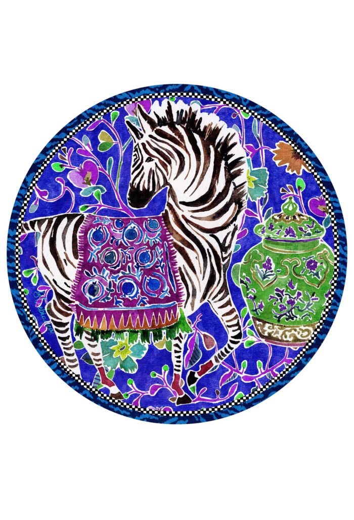 pvc placemat Ø 37 CIRCUS zebra
