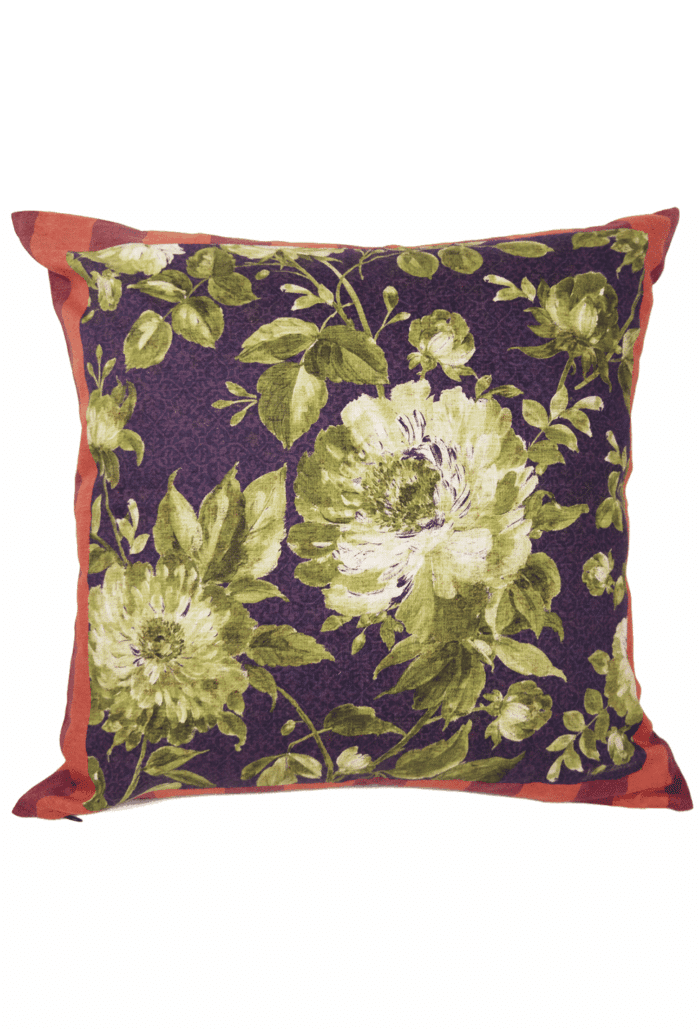 cotton cushion 50x50cm GERTRUDE rosso