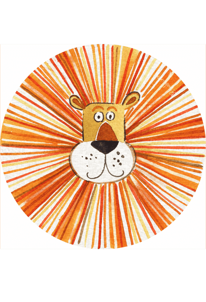 Kids pvc placemat Ø 37 LEO